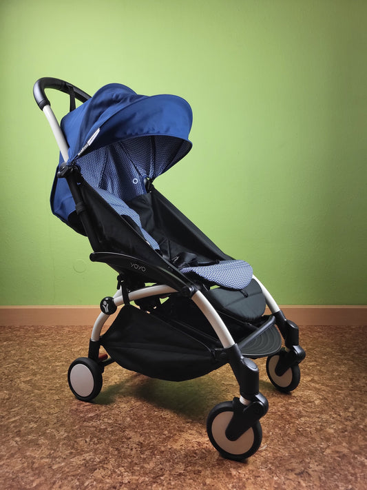 Babyzen Yoyo2 0 + 6 + Black Mit Textilset Air France Blue - Sportsitz Und Neugeborenenaufsatz Kinderwagen 1